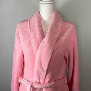 SIMPLY BASIC - Super Soft pink robe (M)